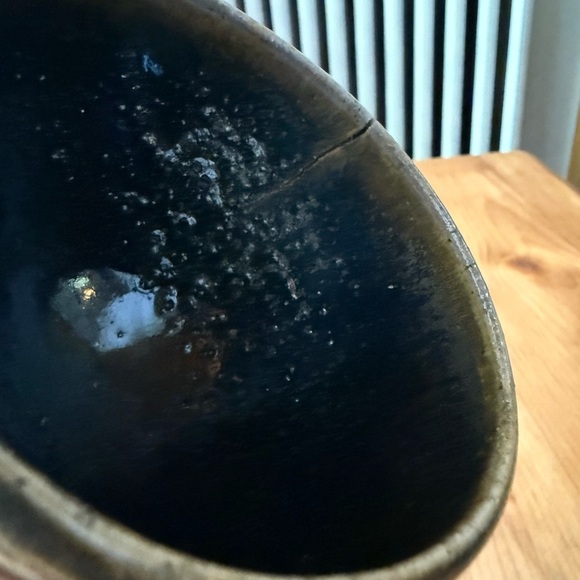 Small vintage signed studio pottery cup vessel - Picture 5 of 7